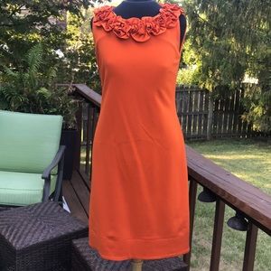 Taylor dress size 6 orange